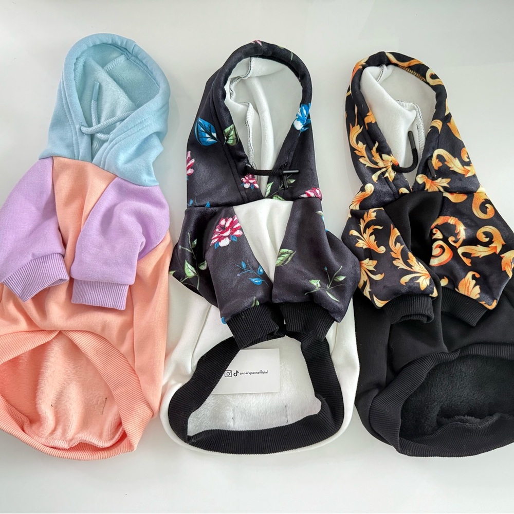 Spark Paws Dog Hoodie Set Medium - Picture 2 of 3
